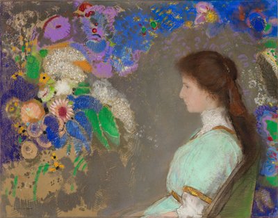 Portrait of Violette Heymann by Odilon Redon